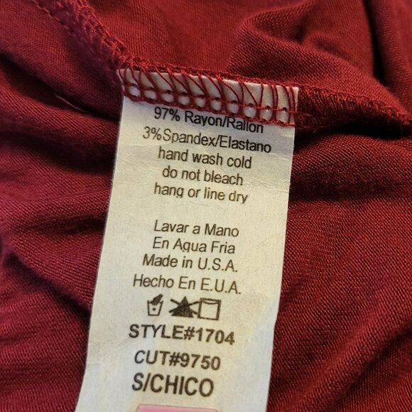 LOVE CULTURE | Red Spandex Wide leg Ponte Pants - Picture 10 of 10